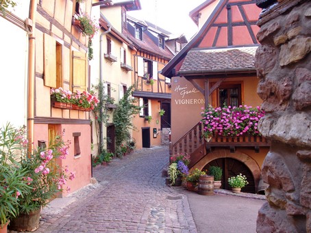 Balade  Eguisheim, un village en alsace - les ruelles